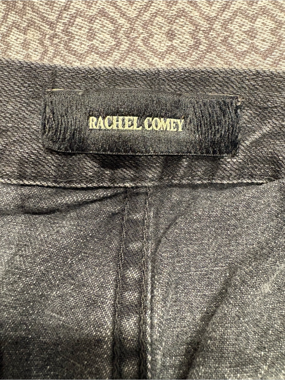 Rachel Comey Washed Black Side Zip Cotton Denim Jeans | Size 2